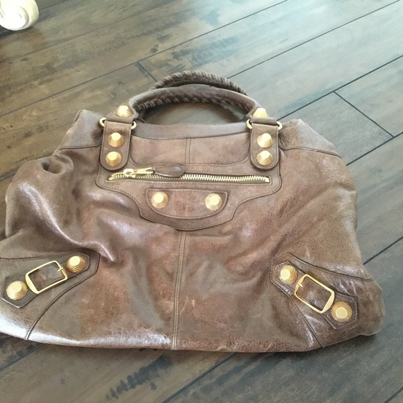 Balenciaga Brown bag with gold hardware - Picture 6 of 8